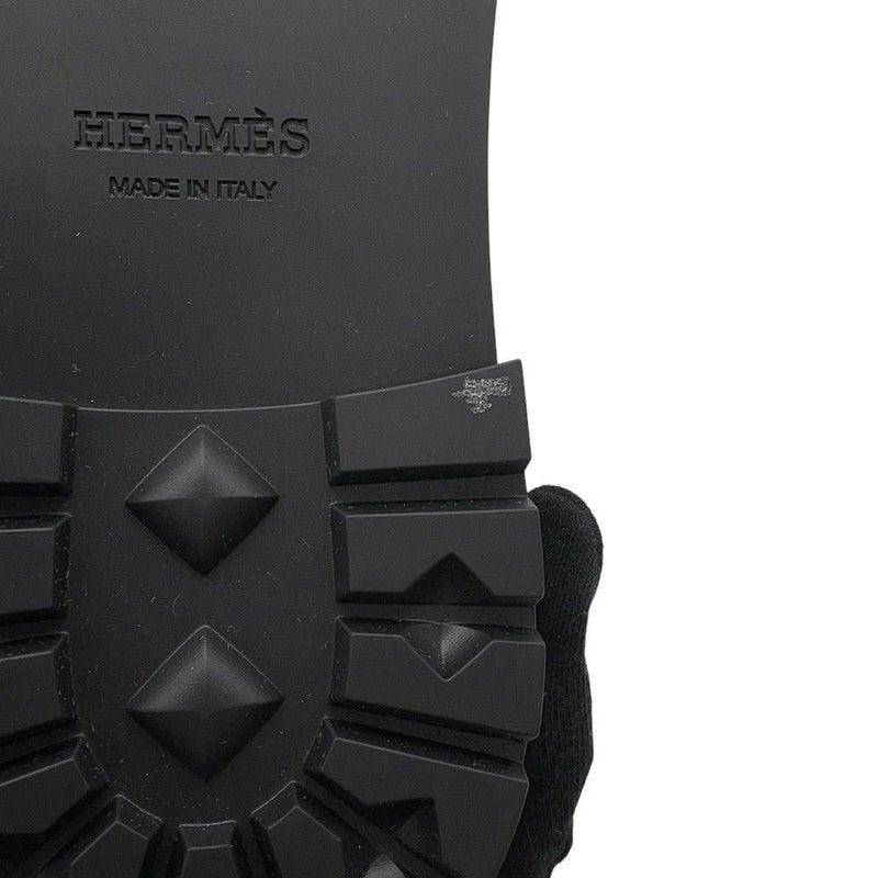 エルメス ショートブーツ ジェフ レザー メンズサイズ41 HERMES 靴 黒