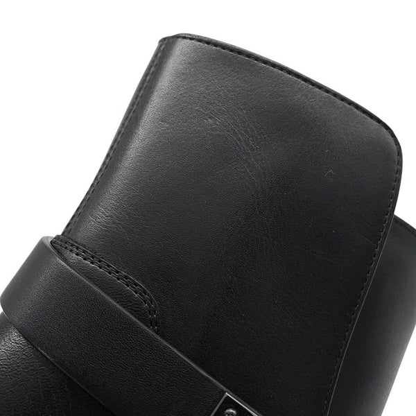 エルメス ショートブーツ ジェフ レザー メンズサイズ41 HERMES 靴 黒