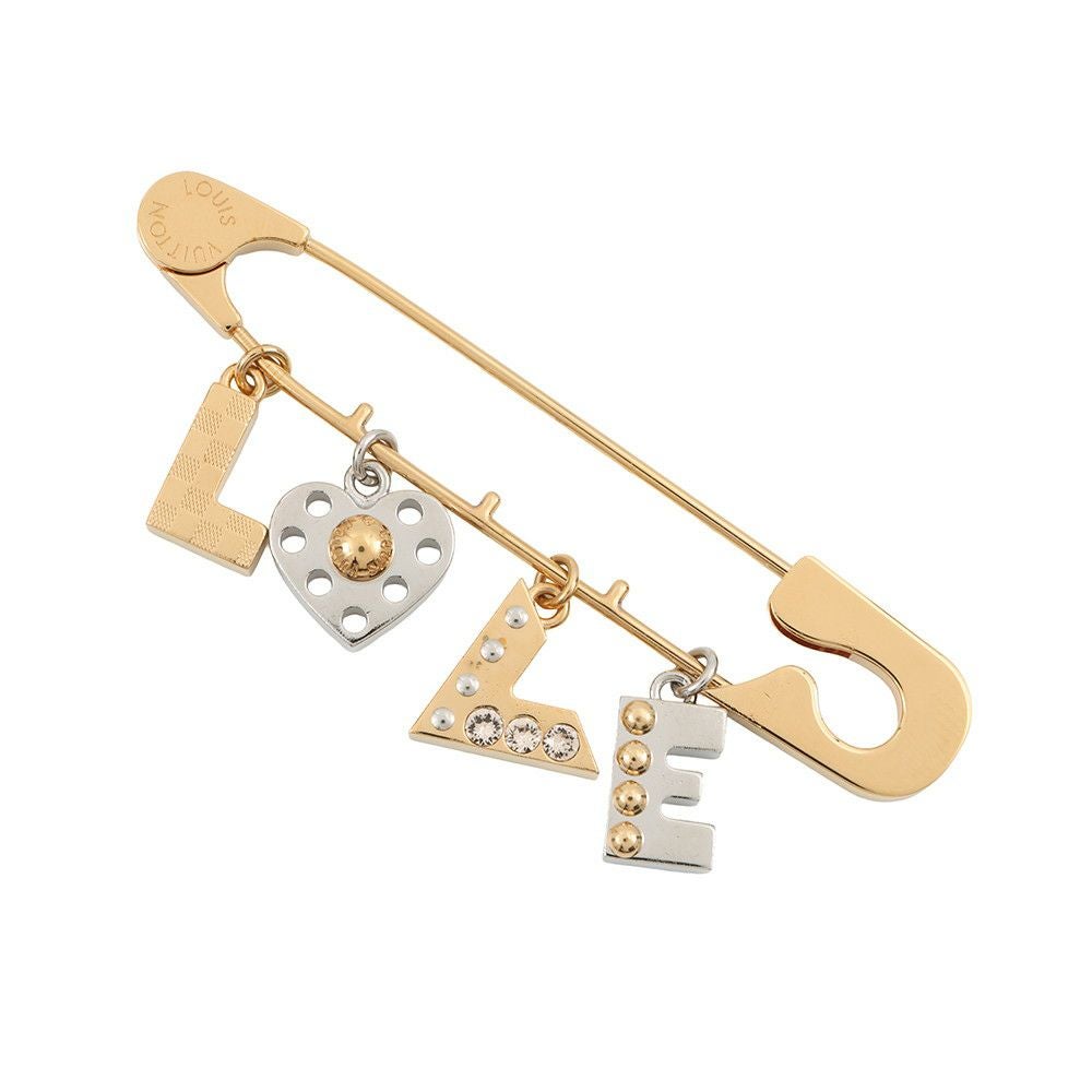 Louis Vuitton LOVE ピン型　ブローチ ルイヴィトン ブローチ LOVE 安全ピンモチーフ M67035 LOUIS VUITTON