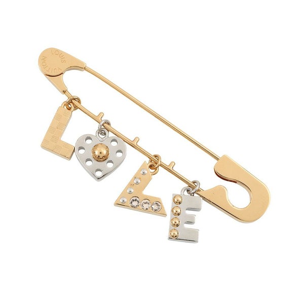 ルイヴィトン ブローチ LOVE 安全ピンモチーフ M67035  LOUIS VUITTON アクセサリー