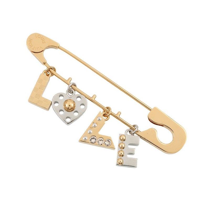 ルイヴィトン ブローチ LOVE 安全ピンモチーフ M67035  LOUIS VUITTON アクセサリー