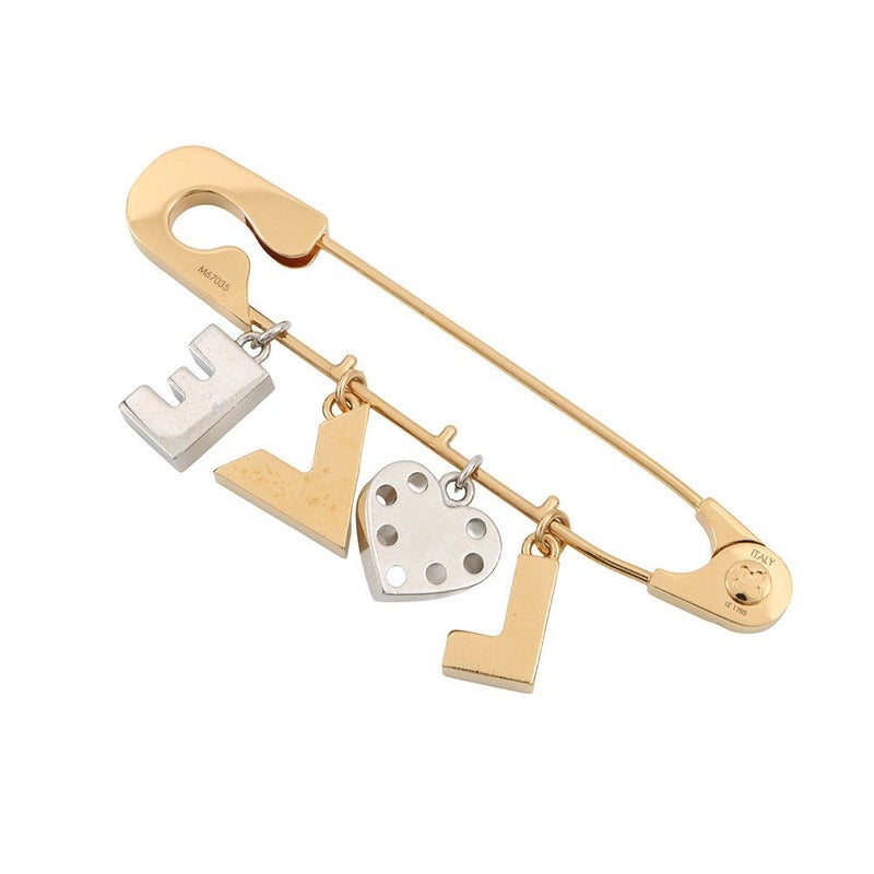 ルイヴィトン ブローチ LOVE 安全ピンモチーフ M67035  LOUIS VUITTON アクセサリー