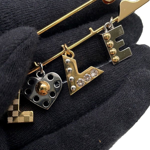 ルイヴィトン ブローチ LOVE 安全ピンモチーフ M67035  LOUIS VUITTON アクセサリー