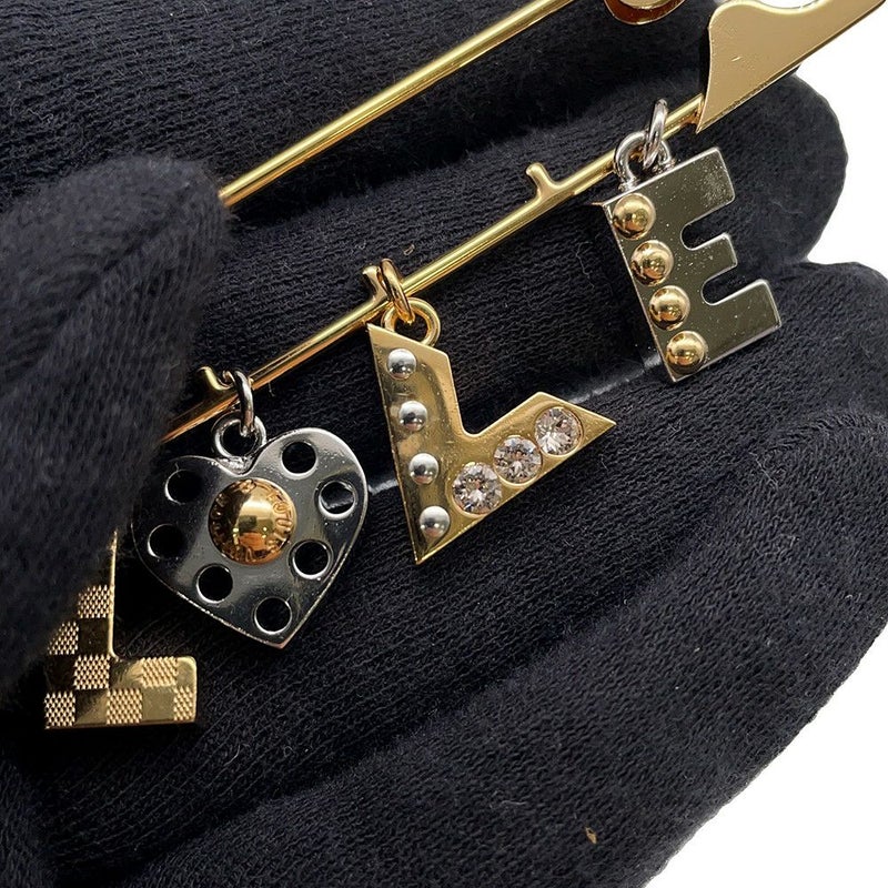 ルイヴィトン ブローチ LOVE 安全ピンモチーフ M67035  LOUIS VUITTON アクセサリー