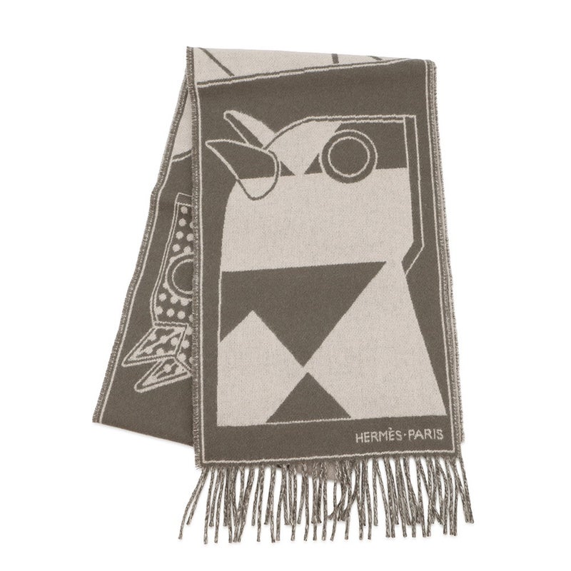 エルメス マフラー カマイユ・ジャカード カシミア HERMES ストール メンズ