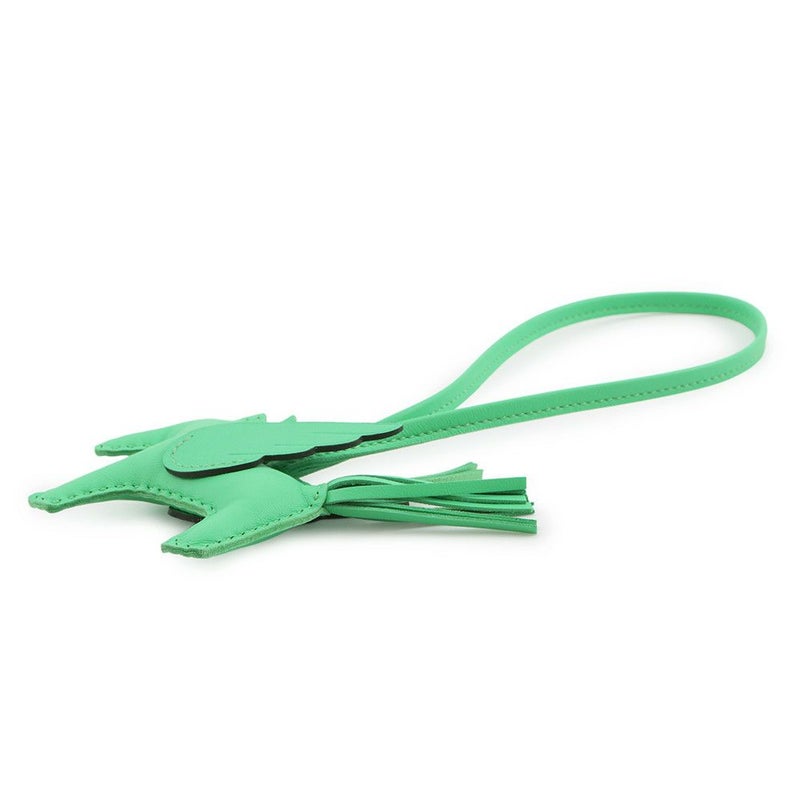 エルメス バッグチャーム ロデオ ペガサスPM ヴェールコミック ラムスキン K刻印 HERMES チャーム