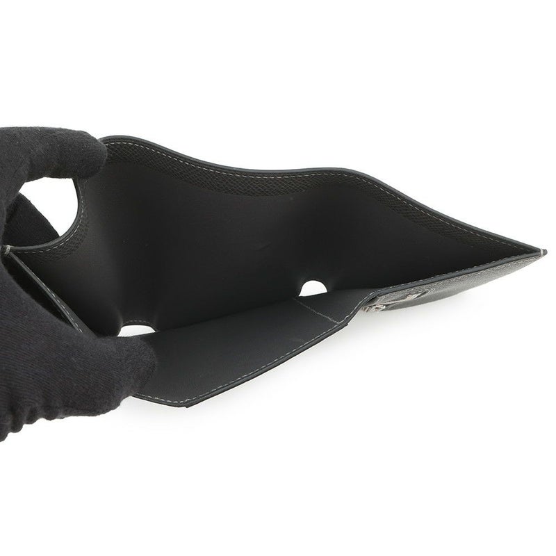 エルメス 三つ折り財布 ベアン コンビネ タッチ グラファイト/グリシマン/シルバー金具 エプソン/アリゲーターマット B刻印