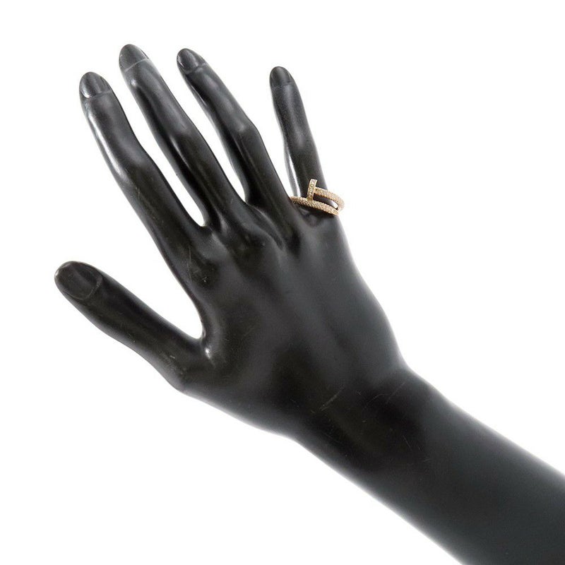 カルティエ リング ジュスト アン クル クラシックモデル パヴェダイヤモンド 241P 計0.85ct K18PG サイズ50 N4748600 指輪