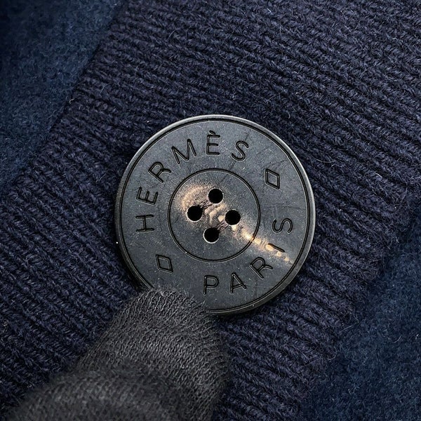 エルメス ロングコート ベビーカシミヤ・ダブルフェイス カーディガンコート レディースサイズ38 HERMES アウター