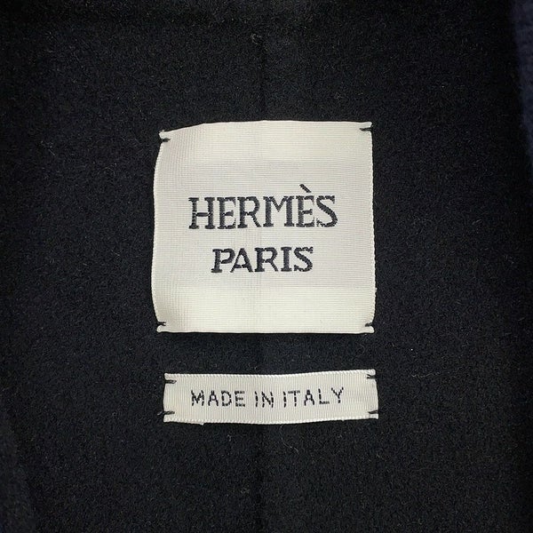 エルメス ロングコート ベビーカシミヤ・ダブルフェイス カーディガンコート レディースサイズ38 HERMES アウター