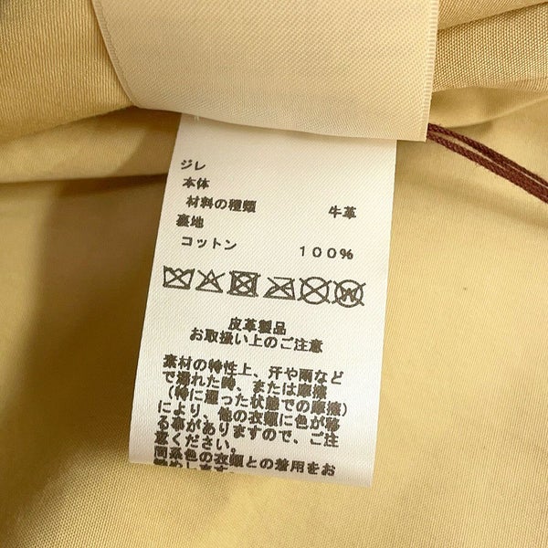 エルメス ジレ カーフレザー レディースサイズ36 HERMES