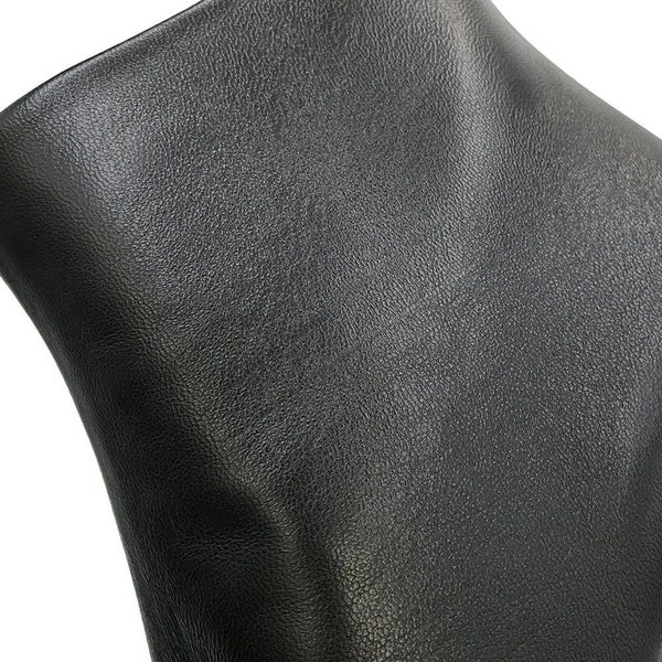 シャネル ショートブーツ ココマーク パテント レザー レディースサイズ37 1/2C G34203 CHANEL 靴 黒