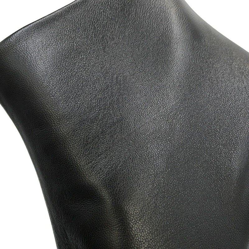 シャネル ショートブーツ ココマーク パテント レザー レディースサイズ37 1/2C G34203 CHANEL 靴 黒