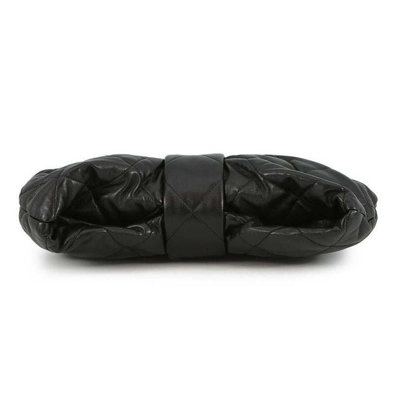 シャネル ハンドバッグ マトラッセ ココマーク リボン ボウ バッグ ラムスキン AS5851 CHANEL 黒 2way