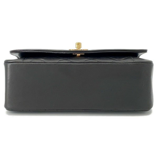 シャネル チェーンショルダーバッグ マトラッセ ココマーク ダイアナ ラムスキン A01164 CHANEL 黒