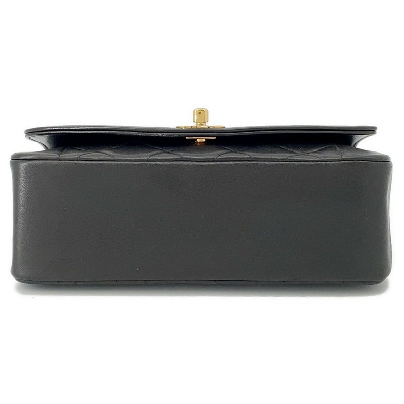 シャネル チェーンショルダーバッグ マトラッセ ココマーク ダイアナ ラムスキン A01164 CHANEL 黒