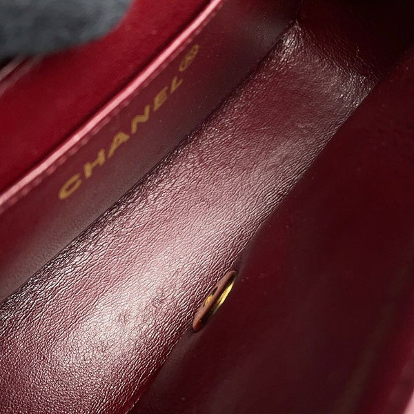 シャネル チェーンショルダーバッグ マトラッセ ココマーク ダイアナ ラムスキン A01164 CHANEL 黒