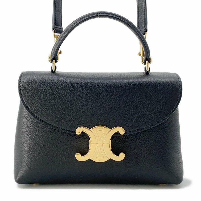 セリーヌ ハンドバッグ ティーン ニノ 118113FXK.38NO CELINE 2wayショルダーバッグ 黒