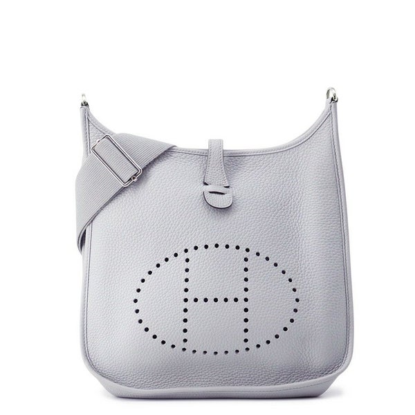 エルメス ショルダーバッグ エブリン3 PM ブルーグラシエ/シルバー金具 トリヨンクレマンス W刻印