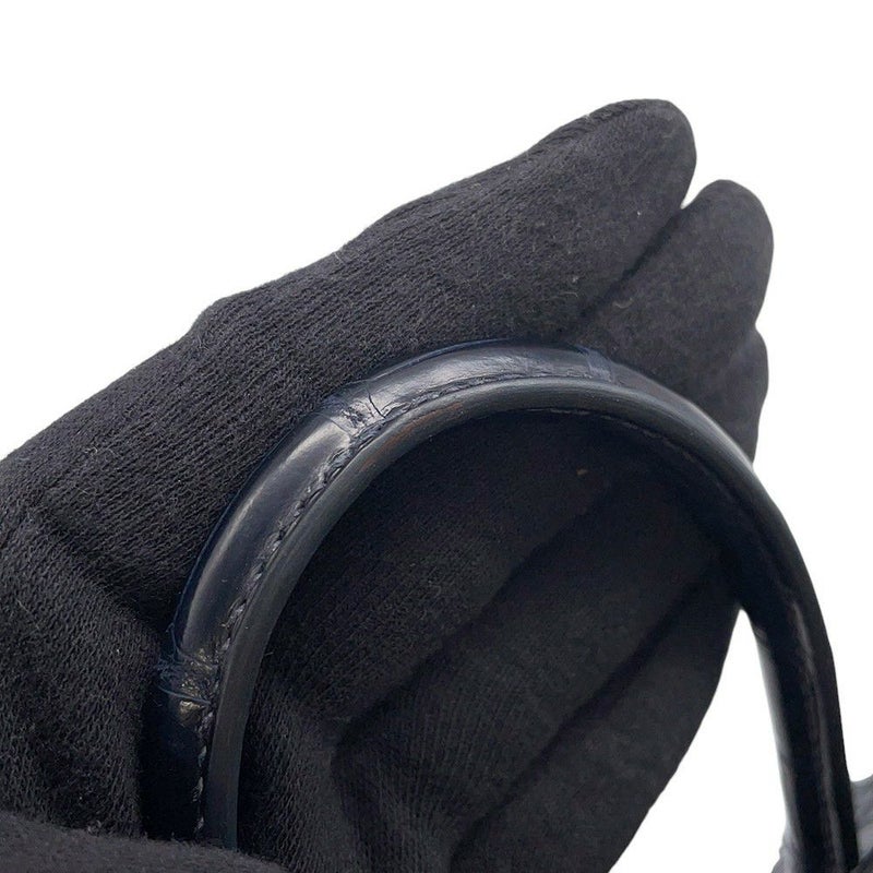 エルメス バーキン25 ブルーマリン/シルバー金具 アリゲーターマット X刻印 HERMES Birkin ハンドバッグ