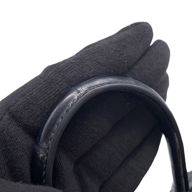 エルメス バーキン25 ブルーマリン/シルバー金具 アリゲーターマット X刻印 HERMES Birkin ハンドバッグ