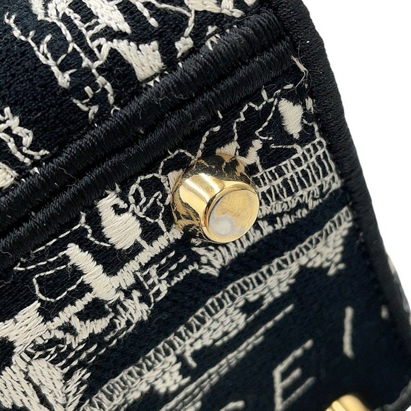 クリスチャン・ディオール ハンドバッグ レディディーライト Plan de Paris ミディアム M0565OOMP_M993 2way 黒