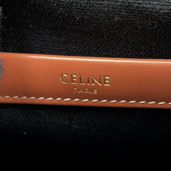 セリーヌ ハンドバッグ スモール カバ タイス チェック キャンバス 199162 CELINE 2way 黒 白