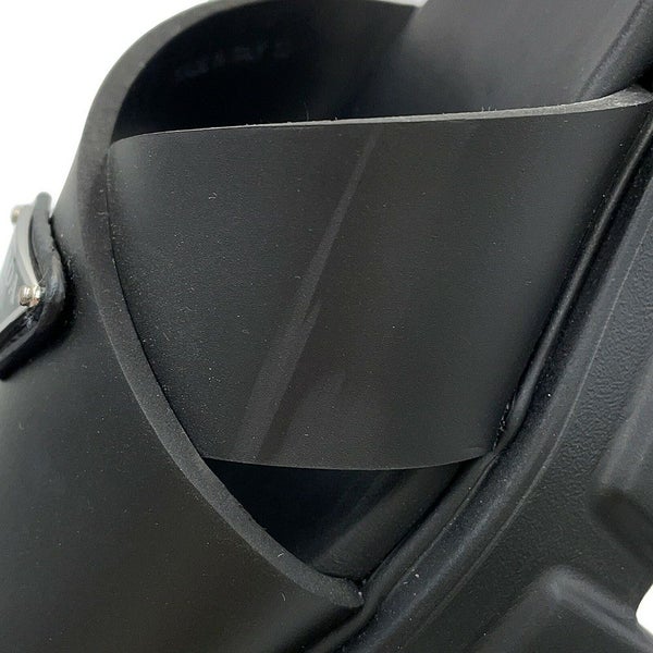 プラダ サンダル モノリス ラバー レディースサイズ38 1X382N PRADA 靴 黒