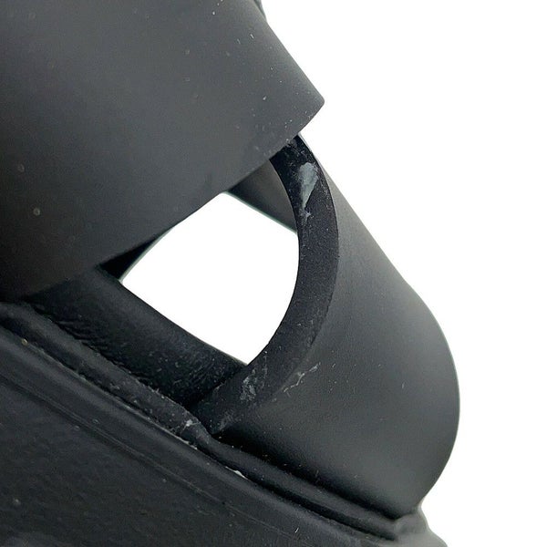 プラダ サンダル モノリス ラバー レディースサイズ38 1X382N PRADA 靴 黒