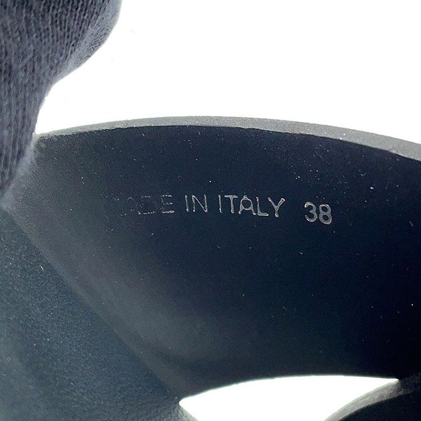 プラダ サンダル モノリス ラバー レディースサイズ38 1X382N PRADA 靴 黒