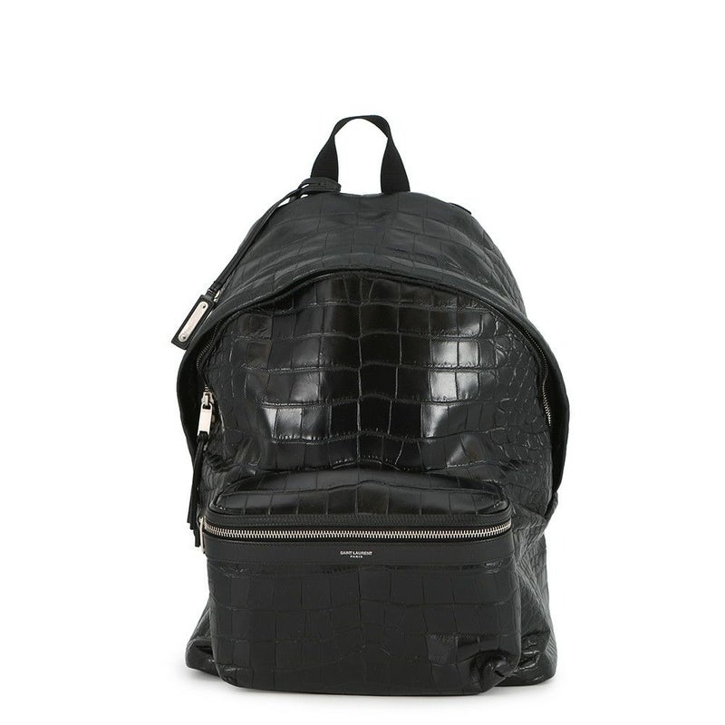サンローランパリ バックパック シティ CITY クロコ型押しレザー 534967 SAINT LAURENT PARIS リュックサック 黒