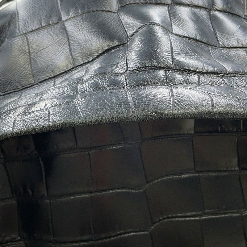 サンローランパリ バックパック シティ CITY クロコ型押しレザー 534967 SAINT LAURENT PARIS リュックサック 黒