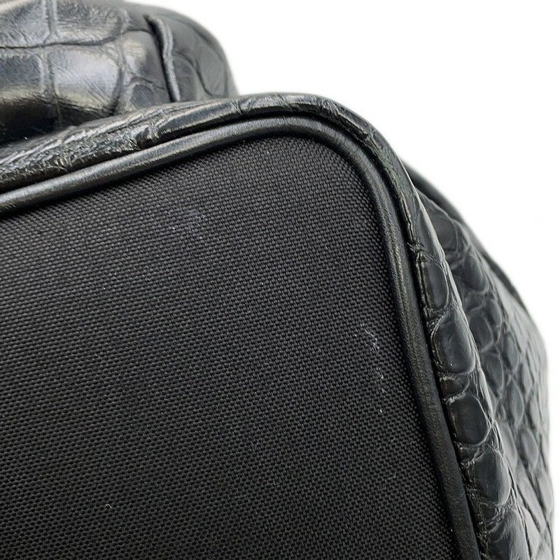 サンローランパリ バックパック シティ CITY クロコ型押しレザー 534967 SAINT LAURENT PARIS リュックサック 黒