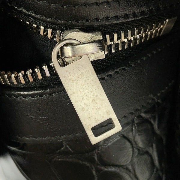 サンローランパリ バックパック シティ CITY クロコ型押しレザー 534967 SAINT LAURENT PARIS リュックサック 黒