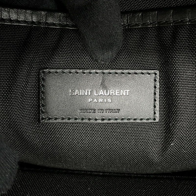 サンローランパリ バックパック シティ CITY クロコ型押しレザー 534967 SAINT LAURENT PARIS リュックサック 黒
