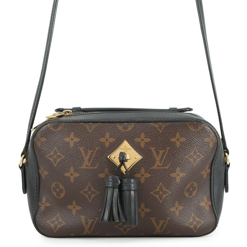 ルイヴィトン ショルダーバッグ モノグラム サントンジュ M43555 LOUIS VUITTON タッセル ブラック 黒