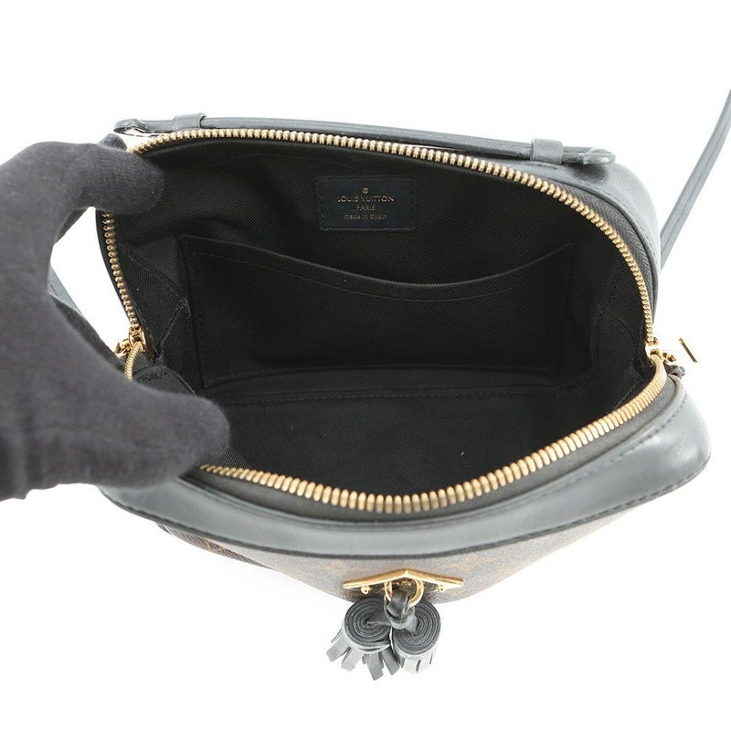 ルイヴィトン ショルダーバッグ モノグラム サントンジュ M43555 LOUIS VUITTON タッセル ブラック 黒