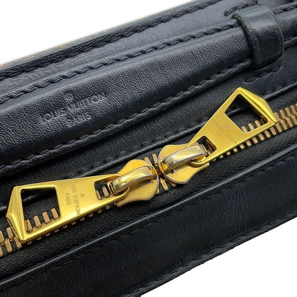 ルイヴィトン ショルダーバッグ モノグラム サントンジュ M43555 LOUIS VUITTON タッセル ブラック 黒