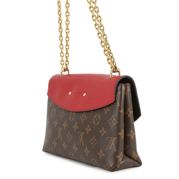 ルイヴィトン ショルダーバッグ モノグラム サン・プラシード M43713 LOUIS VUITTON レッド