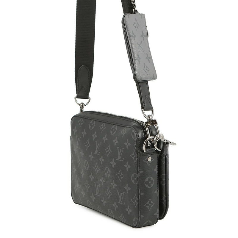 ルイヴィトン ショルダーバッグ モノグラム・エクリプス リバース トリオ・メッセンジャー M69443 ブラック 黒