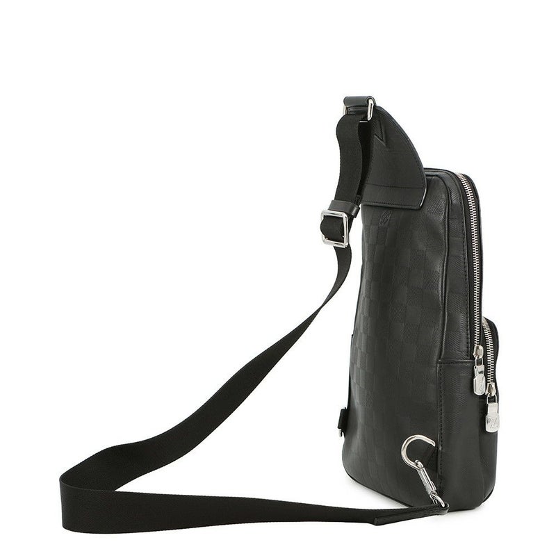 ルイヴィトン ボディバッグ ダミエ・アンフィニ アヴェニュー・スリングバッグ N41720 LOUIS VUITTON 黒 ブラック