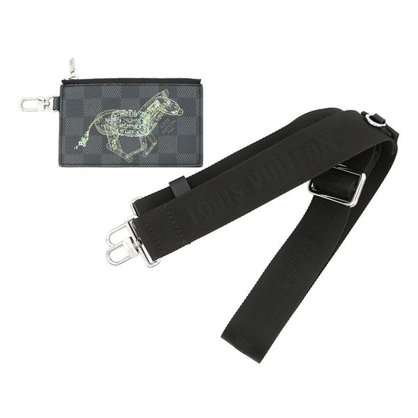 ルイヴィトン ショルダーバッグ ダミエ・グラフィット ガストン・ウェラブルウォレット N64608 LOUIS VUITTON 黒 ブラック