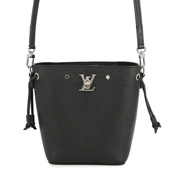 ルイヴィトン ショルダーバッグ カーフレザー ナノ ロックミー バケット M68709 LOUIS VUITTON ヴィトン バッグ 黒 ブラック