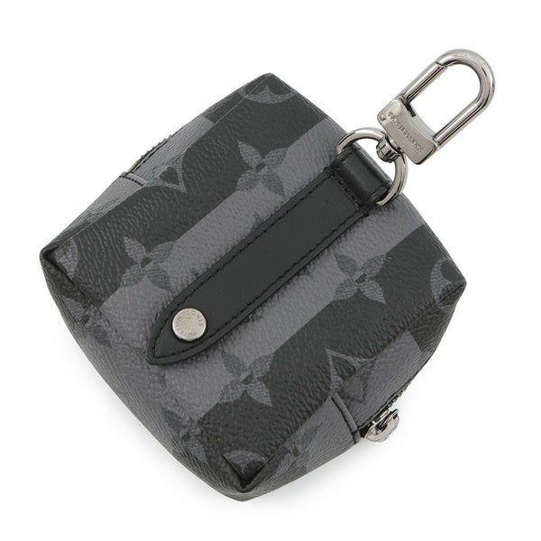 ルイヴィトン バッグチャーム モノグラム・エクリプス ポルト クレ・スクエアード MP3224 NIGOコラボ ブラック 黒