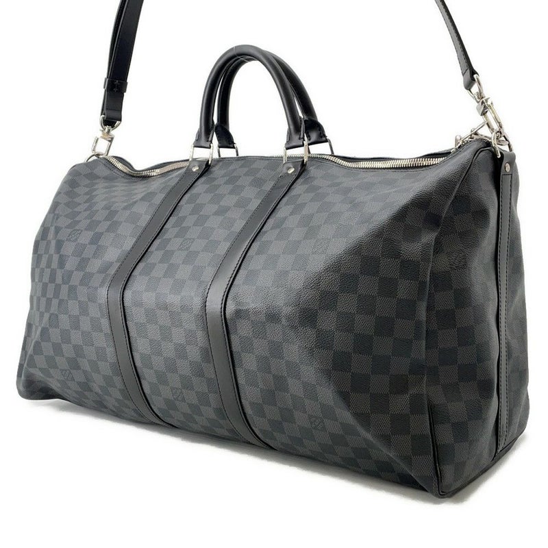 ルイヴィトン ボストンバッグ ダミエ・グラフィット キーポル・バンドリエール 55 N41413 ヴィトン トラベル 黒 ブラック