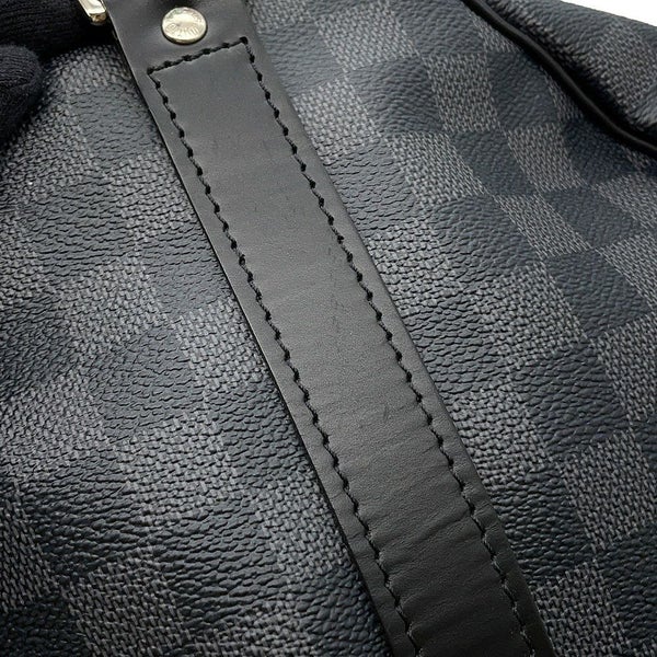 ルイヴィトン ボストンバッグ ダミエ・グラフィット キーポル・バンドリエール 55 N41413 ヴィトン トラベル 黒 ブラック