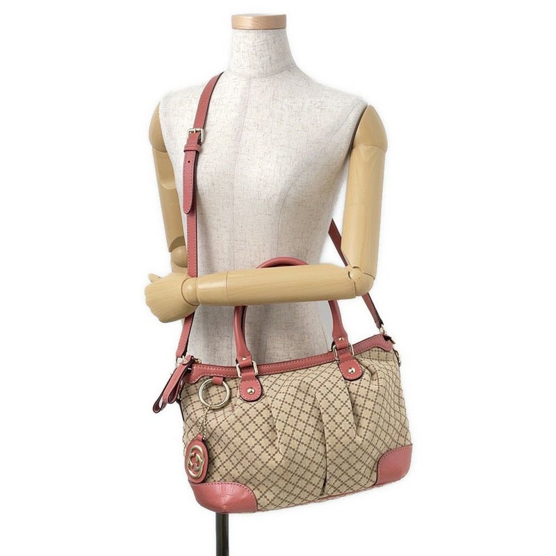 グッチ ハンドバッグ ディアマンテ スーキー キャンバス/レザー 247902 GUCCI バッグ 2wayショルダーバッグ