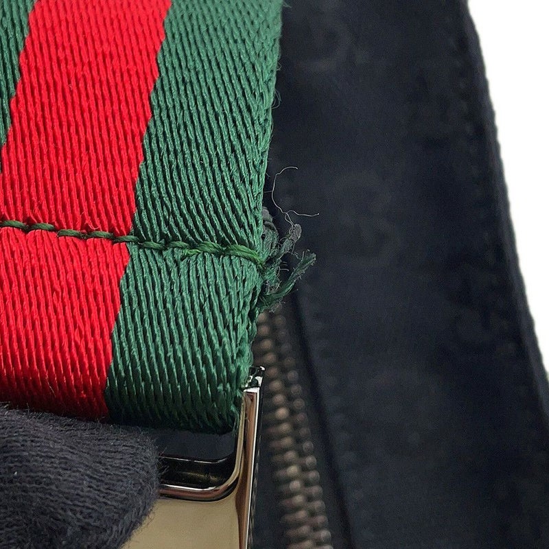 グッチ ボディバッグ シェリーライン GGキャンバス 285566 GUCCI バッグ ウエストバッグ ウエストボーチ 黒