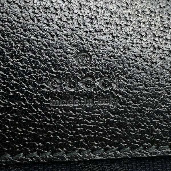 グッチ ボディバッグ シェリーライン GGキャンバス 285566 GUCCI バッグ ウエストバッグ ウエストボーチ 黒