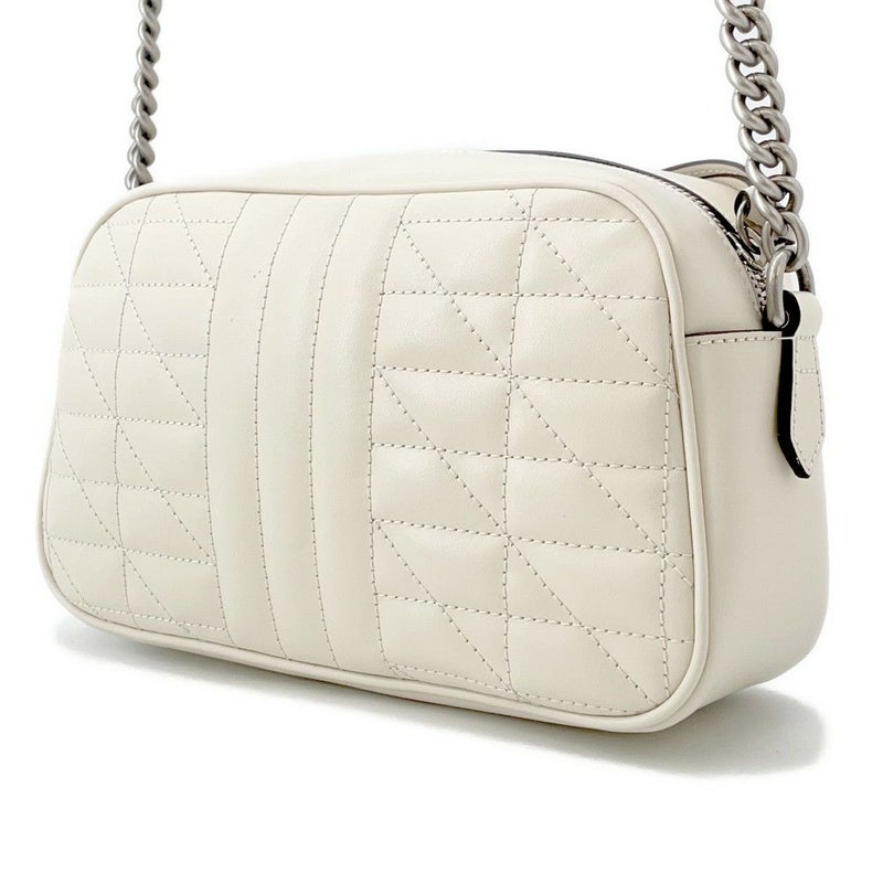 グッチ ショルダーバッグ GGマーモント キルティング スモール レザー 846312 GUCCI バッグ 白 アウトレット品